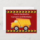Recherche de dump truck invitations Garçon