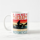 Recherche de motard drôle tasses Thérapie moto