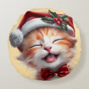 Recherche de chat père noël coussins Chaton