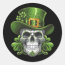 Recherche de crâne irlandais autocollants Jour