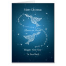 Recherche de deux colombes vœux cartes Blanc