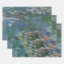 Recherche de nénuphars papier cadeau Claude monet