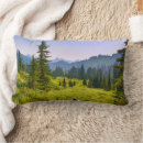 Recherche de paysage de montagne coussins Arbre