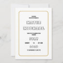 Recherche de frontière invitations Minimaliste