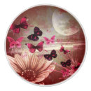 Recherche de papillon rose boutons et poignées de porte Décoration