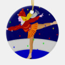 Recherche de patineur ornements Rouge