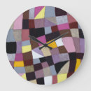 Recherche de peinture abstraite horloges Violet