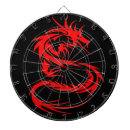 Recherche de dragons jeux de fléchettes Rouge