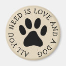 Recherche de patte de chien magnets Anniversaire