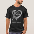 Recherche de ruban de coeur tshirts Diabète