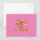 Recherche de petit singe cartes postales Pour elle