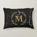 Recherche de noir marbre coussin coussins Doré