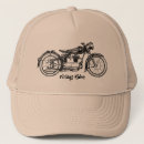 Recherche de moto classique trucker casquettes Cru