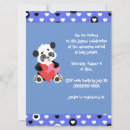 Recherche de coeur 16x22 invitations Bleu