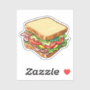 Recherche de sandwich avec autocollants Tomate