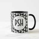 Recherche de pied de poule tasses Monogramme
