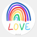 Recherche de love autocollants Rainbow