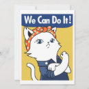 Recherche de chat 14x19 invitations Vintage