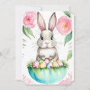 Recherche de lapin vert invitations Classique