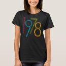 Recherche de 1978 tshirts Typographie