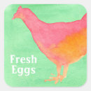 Recherche de poulet orange autocollants Toute personne