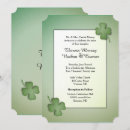 Recherche de gaélique invitations Shamrock