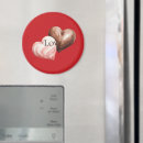 Recherche de fraise de chocolat magnets Rose