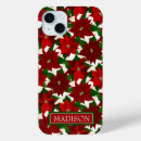 Recherche de poinsettia de noël iphone coques Pointe