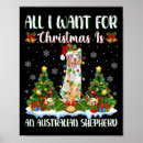 Recherche de le berger australien posters Noël drôle