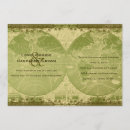 Recherche de voyage de cru invitations Vert