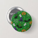 Recherche de motif noir et orange badges Citrouille