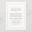 Recherche de gold border invitations Moderne