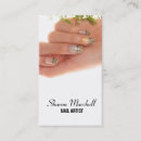 Recherche de salon de clou de beauté cartes visite Professionnel