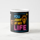 Recherche de neon tasses Typographie