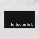 Recherche de tatoueur cartes visite Noir et blanc