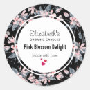 Recherche de motif rose noir autocollants Floral