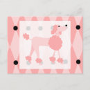 Recherche de caniche rose cartes postales Dog