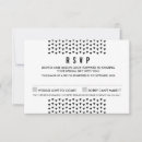 Recherche de motif noir et blanc invitations Minimaliste