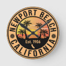 Recherche de surf vintage horloges Coucher de soleil
