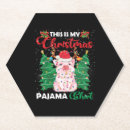 Recherche de pyjama dessous de verres Santa claus