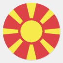 Recherche de drapeau de la macédoine autocollants Macédoine du nord
