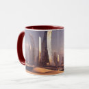 Recherche de ville futuriste tasses Paysage urbain