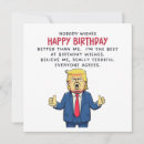 Recherche de donald trump anniversaire cartes Satire