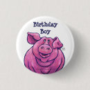 Recherche de porc rose badges Enfants