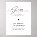 Recherche de panneau de toilette mariage posters Élégant