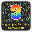 Recherche de numéro 3 autocollants 3e anniversaire
