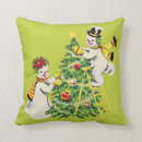 Recherche de un oreiller de neige coussins Noël rétro