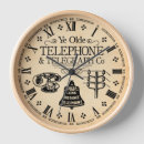 Recherche de vieux téléphone horloges Rétro