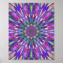 Recherche de mandala coloré posters Mignon