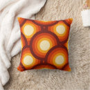 Recherche de cercles concentriques coussins Rétro